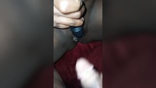 Cheating cougar Uses toy while I Stroke my cock