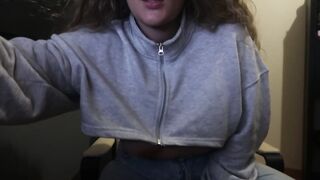 CURVY BIMBOS with TIGHT JEANS and NATURAL JUGS SMOKE a CIGARETTE for YOU