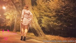 Panty bondage into outdoor - Izabell bondage