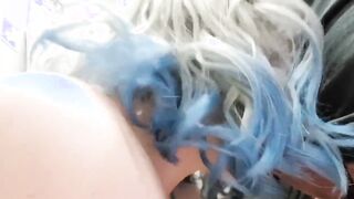 LONG CUMMED FACIAL after being Spit-Roasted with Daddy’s Dick & sex toy