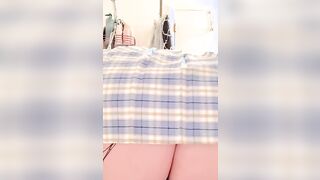 Huge butt MILF rides sex toy with plug inside