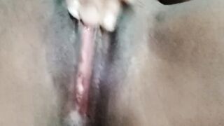 close up vagina massge alone home
