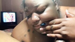 Calstatebbw having fun with left over come from the gang bang