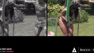 Linda Leclair's EXTREME GANG BANG TRAINING! Multiple Studs Run A Train On A Blonde Beauty!