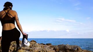 Anal domination & warrior training for submissive Italian goddess Silvia Soprano on the Balearic Sea