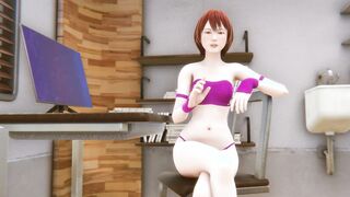the way of the true ninja shinobi - dyke - wrestling - futa boned - female domination - vibrator machine part