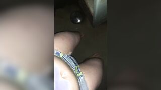 18 into diaper soaks and messes trapped inside basement for the night.