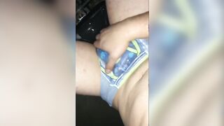 18 into diaper soaks and messes trapped inside basement for the night.