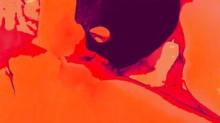 The sub licks the lover's vagina and smacks with satisfaction