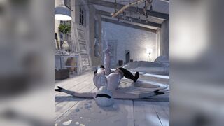 nier 2b futa - world's large & thickest monster penis with unstoppably big jizzed!! ❤︎ 60fps