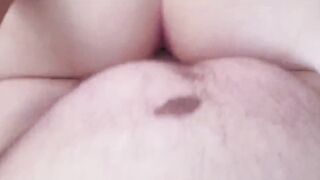 BBW Tinder 18 year old date has LONG orgasm & gets creampied