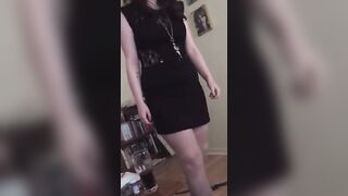 Babysitter’s little ebony dress