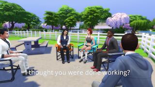 Mega Sims- Wifey cheats on hubby with his Co-Workers at his home (Sims four)