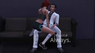 Mega Sims- Wifey cheats on hubby with his Co-Workers at his home (Sims four)