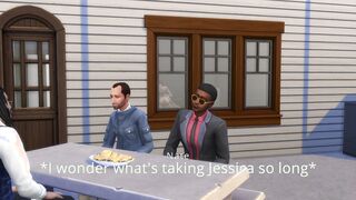 Mega Sims- Wifey cheats on hubby with his Co-Workers at his home (Sims four)