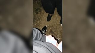 The incredible outdoor with this thick white whore