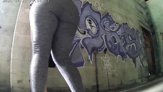 pulled over to plowed inside abandoned factory