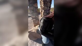 Busted giving fellatio inside the park