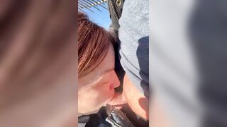 Busted giving fellatio inside the park