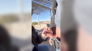 Busted giving fellatio inside the park