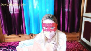 Cum on face and Cigarette inside Mouth - Cum Leaking mom Hands