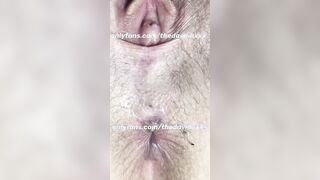 Up Close Vagina and Asshole Winking pov