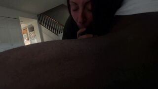 Sneak recording my girlfriends aunt sucking off my penis