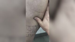 Squirting inside Walmart restroom