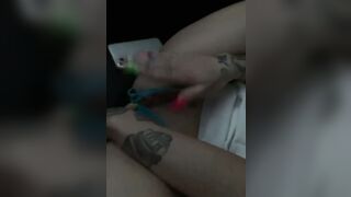 Having Fun with my vagina while my step guy films