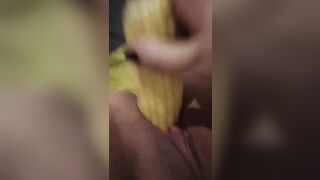 Soak chubby twat corn fucking