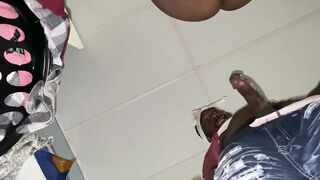 Black fuckin while BF outdoors