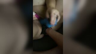 Bbw cougar twat and butt ruined by gloved fist and sex toys to a long orgasm