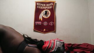 African 18 gags on BBC and ride cowgirl for cummed