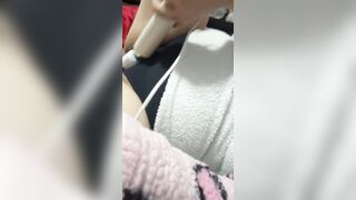 Sexual bbw trying to be discreet and vibes cunt through lingerie