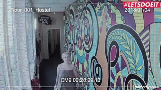 HORNYHOSTEL - Big Jugs Blonde Angel Wicky Surprise Three-Way Inside The Shower - LETSDOEIT