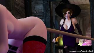 Futaween! - 2 Futanari Witches Play Pranks And Have Sex With Eachother! LARGE JIZZED WHAAAAT???
