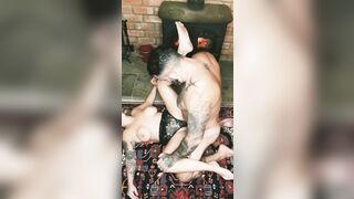 Lusty long tit Cougar blowing penis and vagina fucking