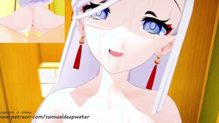 Genshin Impact SHENHE passionate animated (3D PORN)