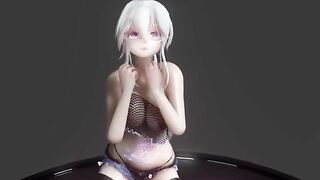 【MMD R-19 yo SEX DANCE】HAKU BEAUTY LONG LOVELY BUTT SWEET EXTREME SATISFACTION おいしいお尻 [MMD]