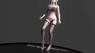 【MMD R-19 yo SEX DANCE】HAKU BEAUTY LONG LOVELY BUTT SWEET EXTREME SATISFACTION おいしいお尻 [MMD]