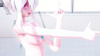【MMD R-19 year old SEX DANCE】HAKU BAE LONG ASS DELICIOUS SWEET SATISFACTION 熱いお尻 [MMD R-18]