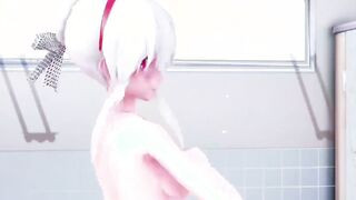 【MMD R-19 year old SEX DANCE】HAKU BAE LONG ASS DELICIOUS SWEET SATISFACTION 熱いお尻 [MMD R-18]
