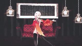 【MMD R-18 yo SEX DANCE】HOT BOOTY AND PERVERSE WHITE DANCING TEACHING HER LONG TITSバジナクソ[MMD R-18]