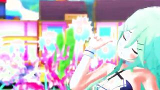 【MMD R-teen SEX DANCE】HOT CUNT WITH MOUTH DANCING WITH DESIRE OF HER HUGE FUCKホットダンス[MMD R-18]