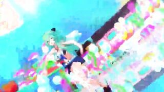 【MMD R-teen SEX DANCE】HOT CUNT WITH MOUTH DANCING WITH DESIRE OF HER HUGE FUCKホットダンス[MMD R-18]