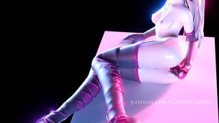 Overwatch dva d.va bunny women ass plug plays with her favorite vibrator - anal masturbation! ❤︎ 60fps