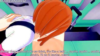 My Hero Academia Anime: OCHACO URARAKA GIVE A SLOPPY BJ TO DEKU INSIDE THE SCHOOL BUS