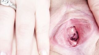 Up close and personal with my cunt. Stretching, opening and clitoris orgasm