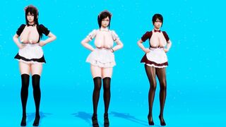 【MMD R-barely legal SEX DANCE】HOT 3SOME EXTREME ROUGH SEX おいしいお尻 [MMD