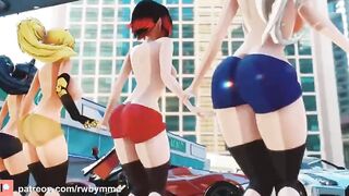 【MMD R-teens SEX DANCE】 022 HOTTIE HUGE YUMMY BOOTY SWEET INSANE POUNDED ROUGH SEX 変質したお尻 [MMD]